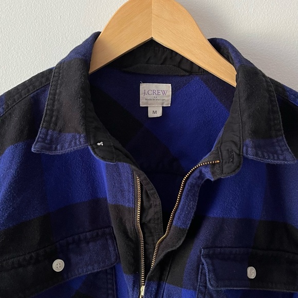 J Crew buffalo check gingham half zip flannel - Picture 3 of 3